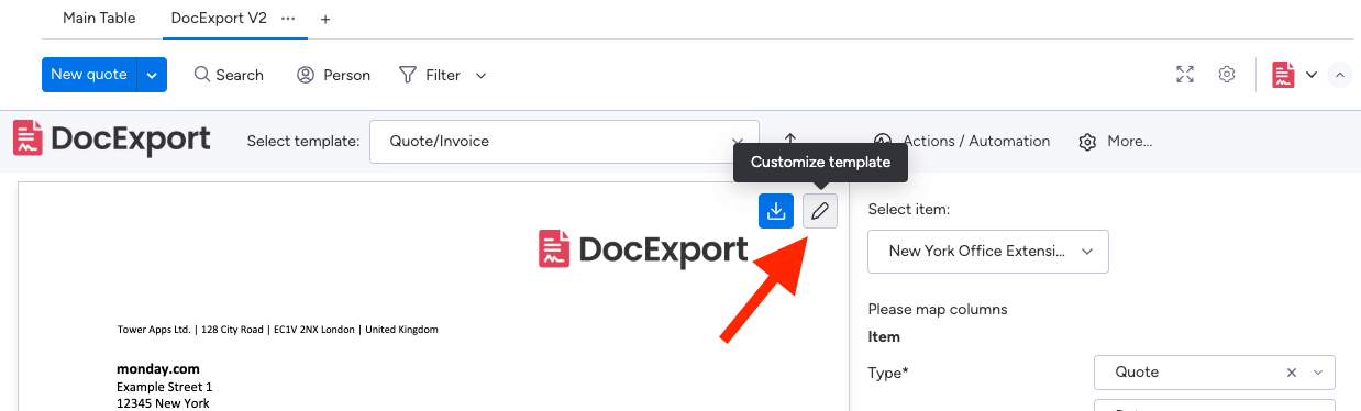 PDF Quotes and Invoices with monday.com