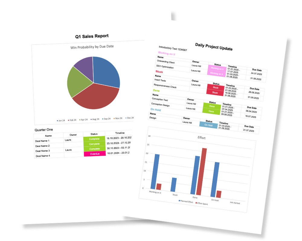 DocExport Charts And Reports